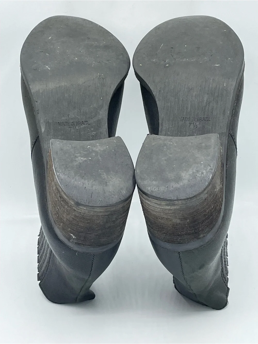 Madewell Jonie Black Leather Western Ankle Boots